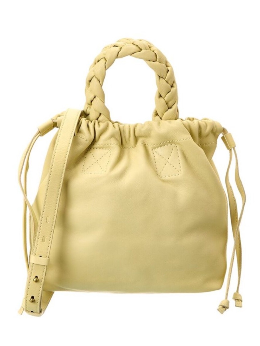 Madewell The Piazza Leather Crossbody Butter Yellow Lime